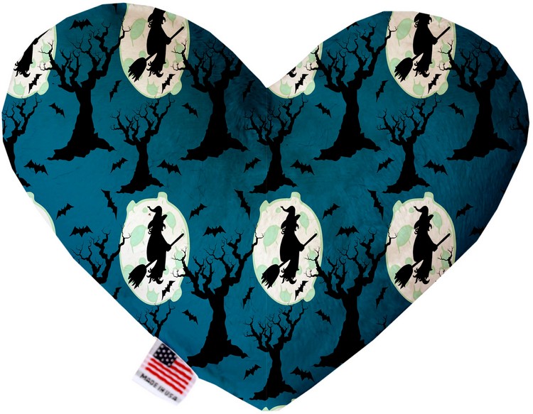 Salem Witches 8 Inch Canvas Heart Dog Toy